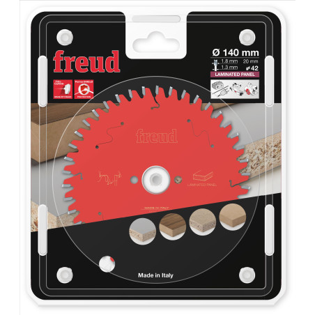 Lame pour scie circulaire portative filaire/sans fil D140 1,8/1,3 A20 Z42 BA -5° Freud