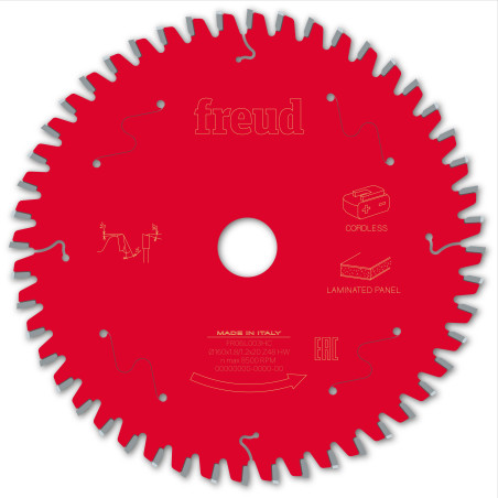 Lame pour scie circulaire portative sans fil D160 1,8/1,2 AL20 Z48 BA -5° Freud