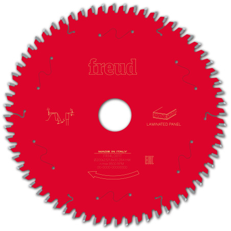 Lame pour scie circulaire portative D200 2,5/1,8 AL30 Z64 BA -2° Freud