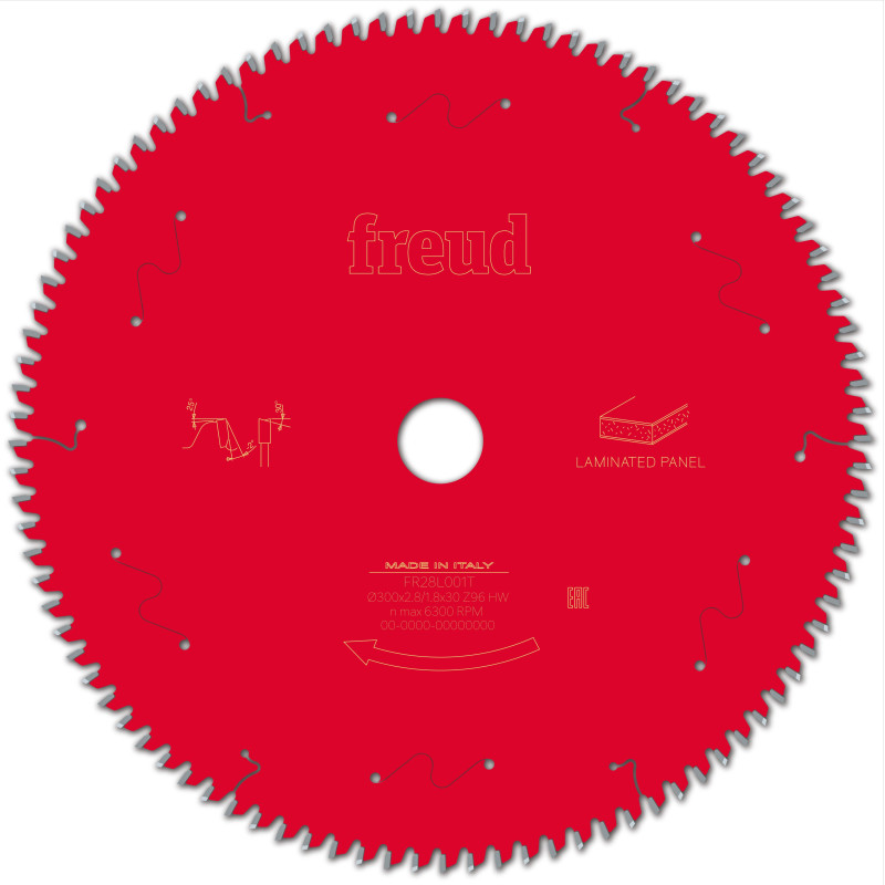 Lame pour scie circulaire portative D300 2,8/1,8 AL30 Z96 BA -2° Freud