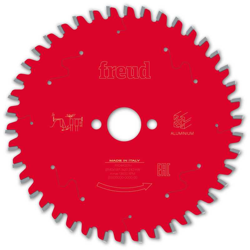 Lame scie circulaire portative filaire/sans fil D140 1,8/1,3 AL20 Z42 TP -5° Freud