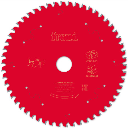 Lame pour scie circulaire portative sans fil D160 1,8/1,3 AL20 Z54 TP 0° Freud