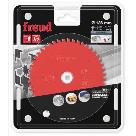 Lame pour scie circulaire portative sans fil D136 1,6/1 AL20 Z48 TP 0° Freud