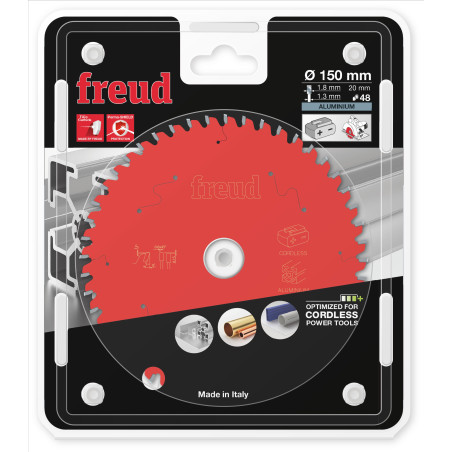 Lame pour scie circulaire portative sans fil D150 1,8/1,3 AL20 Z48 TP 0° Freud