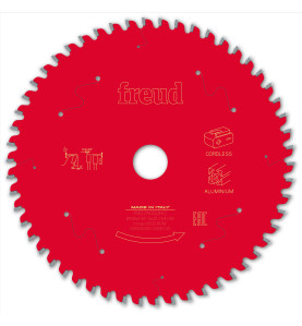 Lame pour scie circulaire portative sans fil D165 1,8/1,3 AL20 Z54 TP 0° Freud