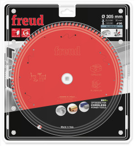 Lame pour scie circulaire portative sans fil D305 2,4/1,8 AL30 Z96 TP 0° Freud