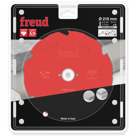 Lame diamant pour scie circulaire portative D210 2,2/1,6 AL30 Z6 TD 10° Freud