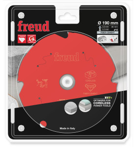 Lame diamant pour scie circulaire portative sans fil D190 1,8/1,2 AL30 Z4 TD 10° Freud