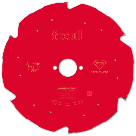 Lame diamant pour scie circulaire portative D216 2,2/1,6 AL30 Z6 TD 10°