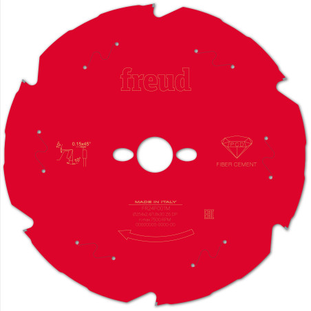 Lame diamant pour scie circulaire portative D254 2,4/1,8 AL30 Z6 TD 10° Freud