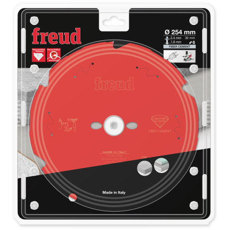 Lame diamant pour scie circulaire portative D254 2,4/1,8 AL30 Z6 TD 10° Freud