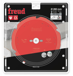 Lame diamant pour scie circulaire portative D260 2,4/1,8 AL30 Z6 TD 10° Freud