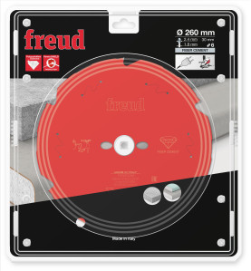 Lame diamant pour scie circulaire portative D260 2,4/1,8 AL30 Z6 TD 10° Freud