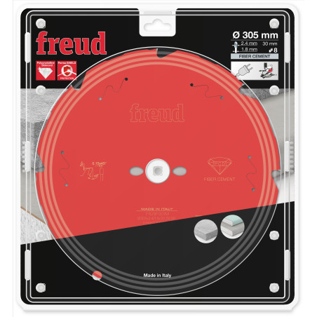 Lame diamant pour scie circulaire portative D305 2,4/1,8 AL30 Z8 TD 10° Freud