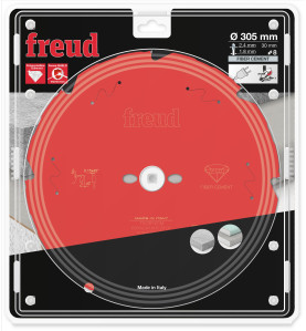 Lame diamant pour scie circulaire portative D305 2,4/1,8 AL30 Z8 TD 10° Freud