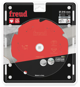 Lame diamant pour scie circulaire portative sans fil D216 2/1,4 AL30 Z6 TD 10° Freud