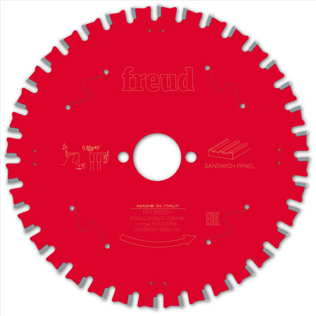 Lame pour scie circulaire portative D190 2/1,6 AL30 Z36 TPB 0° Freud