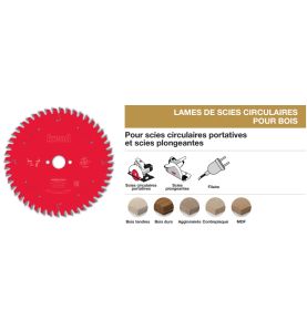 Lame pour scie circulaire portative D190 2/1,3 AL30 Z24 BA 15°