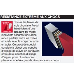 Lame pour métaux non ferreux/PVC/Aluminium D400 3,5/3 AL50 Z120 TP-