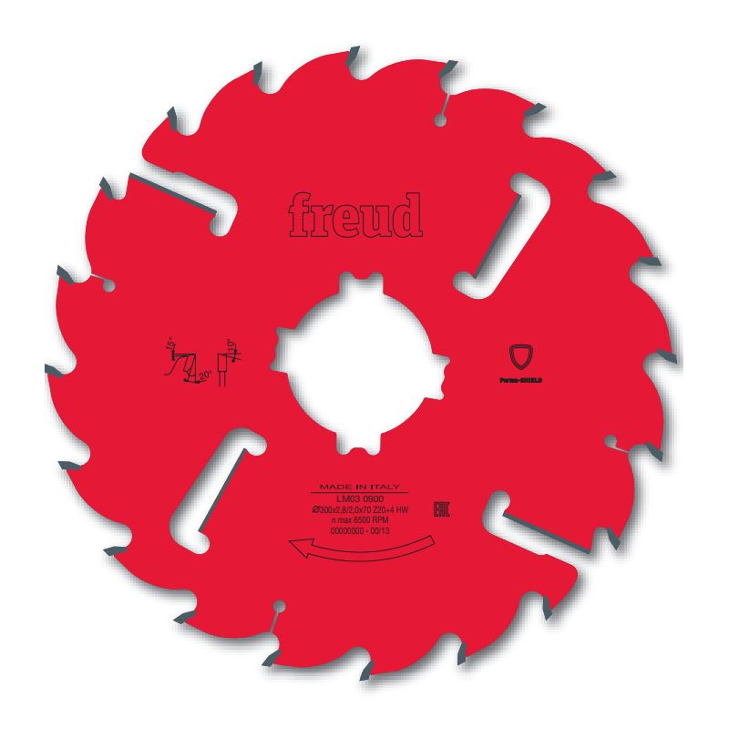 Lame avec racleurs pour scie multilame D250 2,2/1,6 AL60 Z24+2 BA
