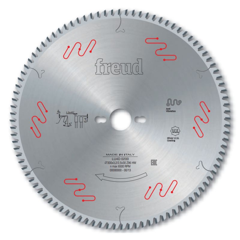 Lame trapèze plate pour surfaces dures/composites D250 3,2/2,5 AL30 Z80 TD+ Lame trapèze plate pour surfaces dures/composites D250 3,2/2,5 AL30 Z80 TD+