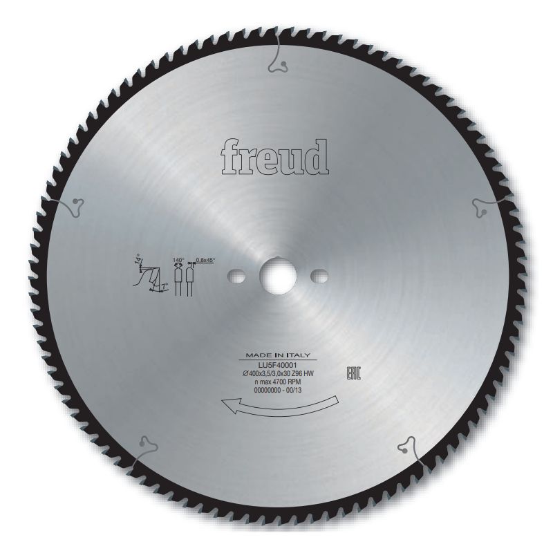 Lame pyramidale pour la coupe de métaux non ferreux/PVC/Alu D500 4/3,5 AL32 Z120