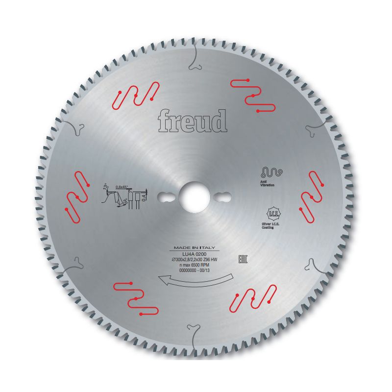 Lame trapèze plate pour matériaux plastiques D300 2,8/2,2 AL30 Z96 TP- Lame trapèze plate pour matériaux plastiques D300 2,8/2,2 AL30 Z96 TP-