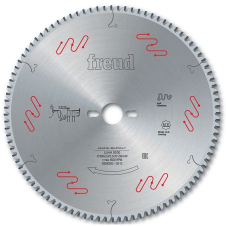 Lame trapèze plate pour matériaux plastiques D300 2,8/2,2 AL30 Z96 TP-