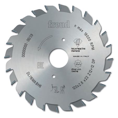 Lame d'inciseur extensible standard en diamant polycri. D100 2,8-3,6 AL20 Z12+12