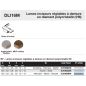 Lame d'inciseur extensible standard en diamant polycri. D120 2,8-3,6 AL20 Z12+12