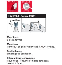 Lame d'inciseur extensible standard D125 4,0-5,0  AL45 Z12+12