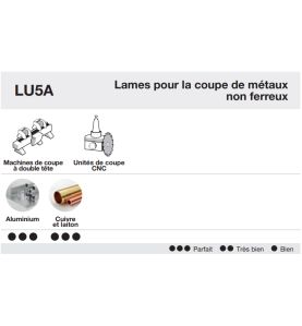Lame pour métaux non ferreux/PVC/Aluminium D330 3,5/3 AL32 Z84 TP+