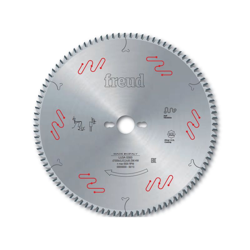Lame alternée à denture aïgue pour panneaux revêtus D250 3,2/2,2 AL30 Z80 BA 38°