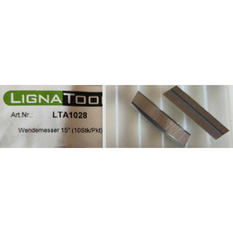 Jeu de 2 Plaquettes réversibles 15° seules Lignatool