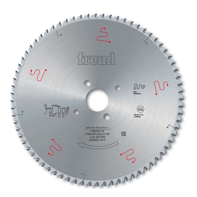 Lame scie à plat industrielle haute performance D480 4,8/3,2 AL80 Z72 TP 15° Lame scie à plat industrielle haute performance D480 4,8/3,2 AL80 Z72 TP 15°