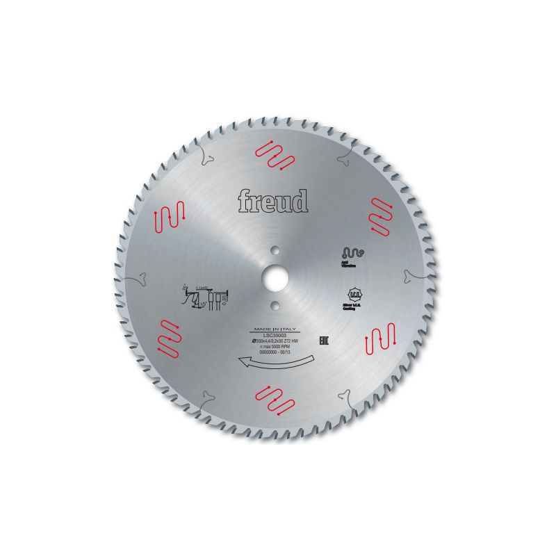 Lame pour scie à plat auto. industrielle standard D350 4,4/3,2 AL30 Z72 TD+