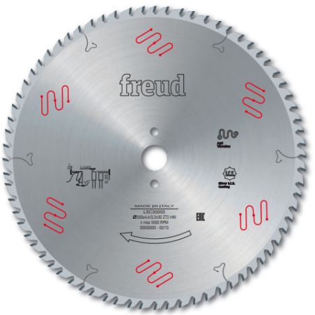 Lame pour scie à plat auto. industrielle standard D400 4,4/3,2 AL80 Z72 TD+