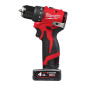 M12 Blddrc-402C - Perceuse-Visseuse Brushless 10 Mm, 12V, 2Ah, 40 Nm 4933499688 Milwaukee M12 Blddrc-402C - Perceuse-Visseuse Brushless 10 Mm, 12V, 2Ah, 40 Nm 4933499688 Milwaukee