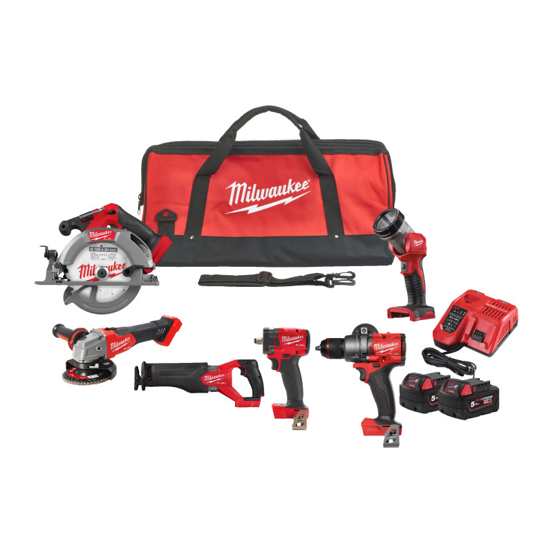 M18 Fpp6H3-502B - Pack 6 Produits 18V Fuel 4933498659 Milwaukee M18 Fpp6H3-502B - Pack 6 Produits 18V Fuel 4933498659 Milwaukee