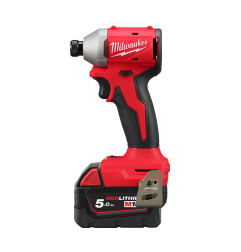 M18 Blidr-502X - Visseuse À Chocs Compacte Hex 1/4 Brushless, 18V, 5,0Ah, 3 Vitesses, 190 Nm 4933492843 Milwaukee