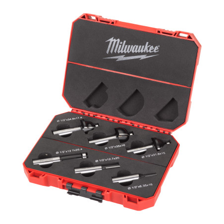 Kit De 6 Mèches Pour Défonceuse 12.7 Mm 4932493579 Milwaukee