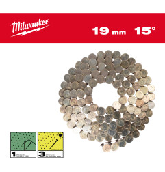 Boîte 2880 Clous Rouleau 15°Rh 3,05X19 Mm/Rs/G (X1) (X1) 4932499310 Milwaukee