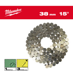 Boîte 1440 Clous Rouleau 15°Rh 3,05X38 Mm/Rs/G (X1) 4932499314 Milwaukee