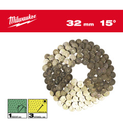 Boîte 2160 Clous Rouleau 15°Rh 3,05X32 Mm/Ss/G (X1) 4932499318 Milwaukee