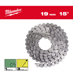 Boîte 2880 Clous Rouleau 15°Rh 3,05X19 Mm/Rs/Hdg (X1) 4932499319 Milwaukee