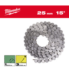 Boîte 2160 Clous Rouleau 15°Rh 3,05X25 Mm/Rs/Hdg (X1) 4932499321 Milwaukee