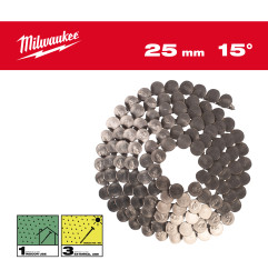 Boîte 2160 Clous Rouleau 15°Rh 3,05X25 Mm/Rs/Inox (X1) 4932499327 Milwaukee