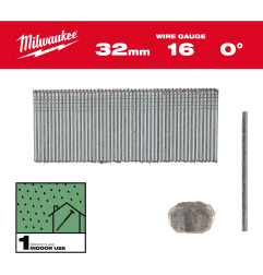 Boite De 5000 Clous Gauge 16 Galva 25 Mm (X1) 4932498312 Milwaukee