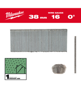 Boite De 2500 Clous Gauge 16 Galva 38 Mm (X1) 4932498314 Milwaukee