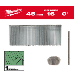 Boite De 2500 Clous Gauge 16 Galva 45 Mm (X1) 4932498315 Milwaukee